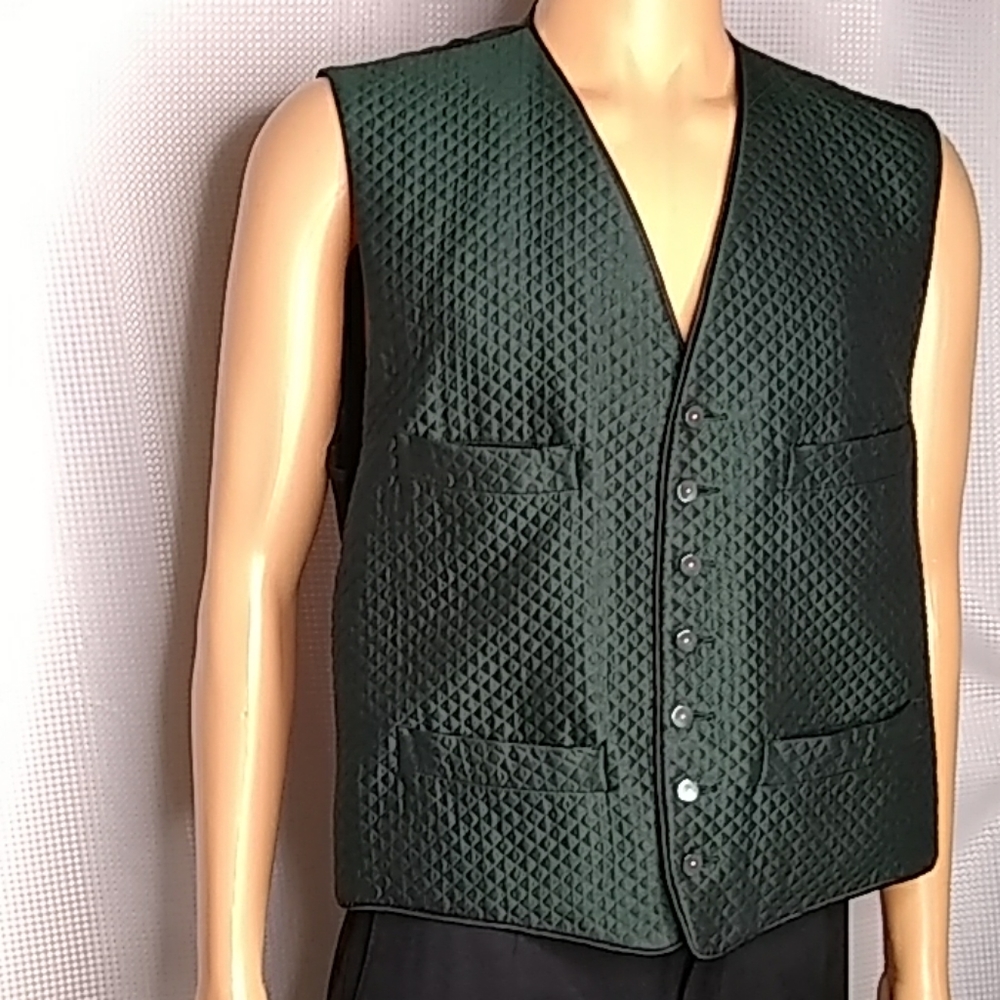 Daniel K. Henson Nordstrom silk quilted gr…